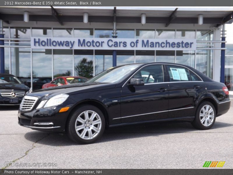Black / Black 2012 Mercedes-Benz E 350 4Matic Sedan