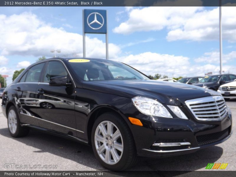 Black / Black 2012 Mercedes-Benz E 350 4Matic Sedan