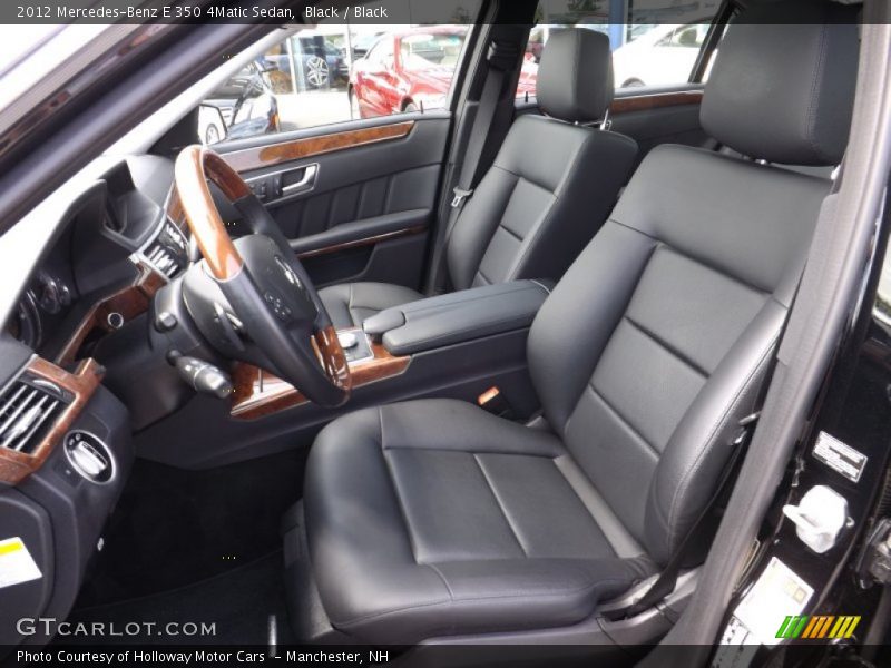 Black / Black 2012 Mercedes-Benz E 350 4Matic Sedan