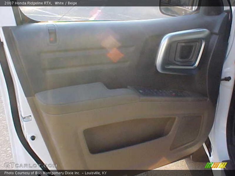 White / Beige 2007 Honda Ridgeline RTX