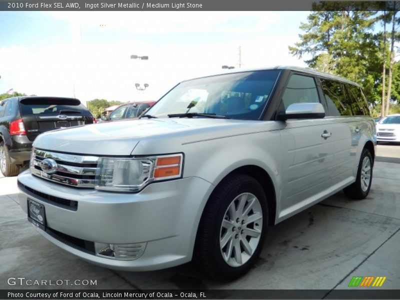 Ingot Silver Metallic / Medium Light Stone 2010 Ford Flex SEL AWD