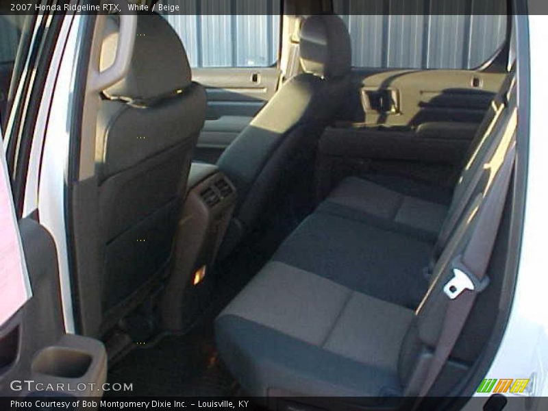 White / Beige 2007 Honda Ridgeline RTX