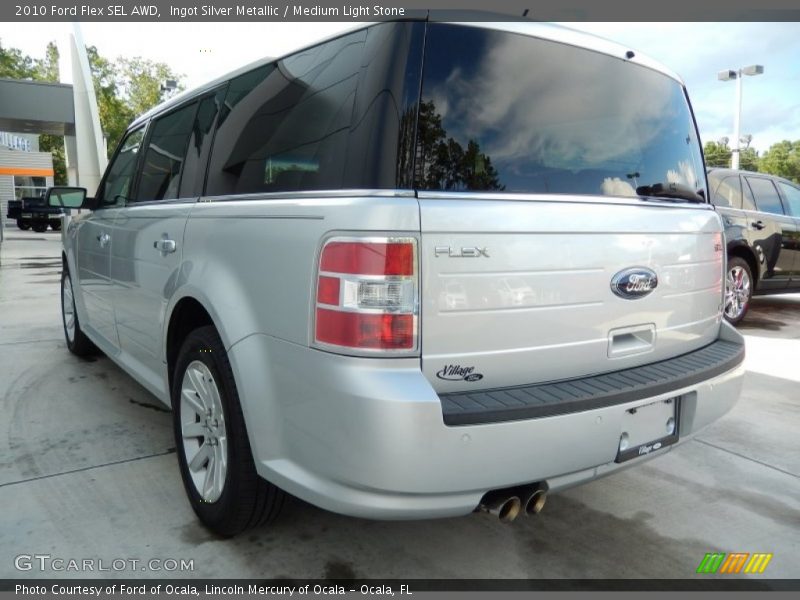 Ingot Silver Metallic / Medium Light Stone 2010 Ford Flex SEL AWD