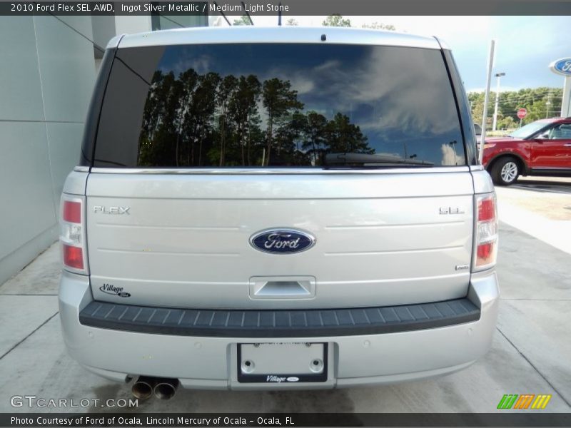 Ingot Silver Metallic / Medium Light Stone 2010 Ford Flex SEL AWD