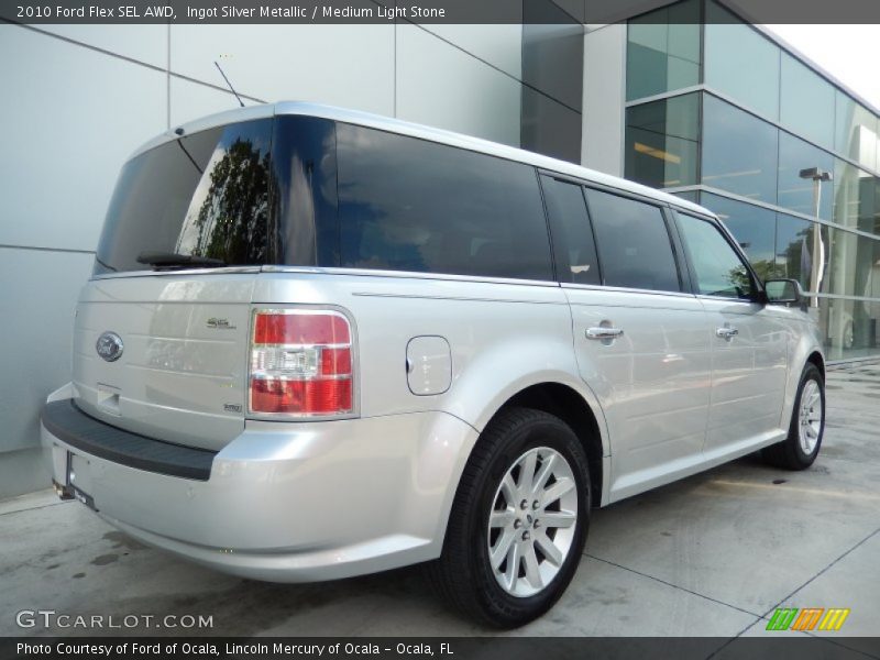Ingot Silver Metallic / Medium Light Stone 2010 Ford Flex SEL AWD