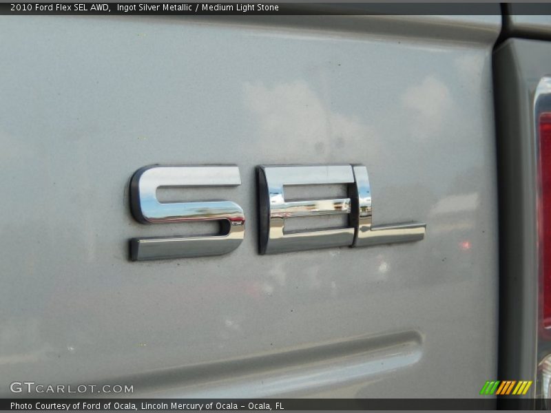 Ingot Silver Metallic / Medium Light Stone 2010 Ford Flex SEL AWD