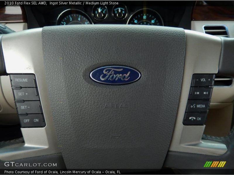 Ingot Silver Metallic / Medium Light Stone 2010 Ford Flex SEL AWD
