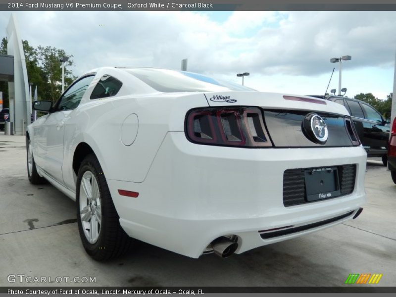 Oxford White / Charcoal Black 2014 Ford Mustang V6 Premium Coupe