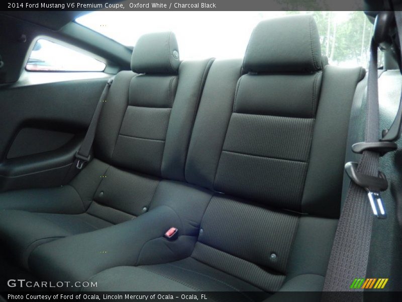 Oxford White / Charcoal Black 2014 Ford Mustang V6 Premium Coupe