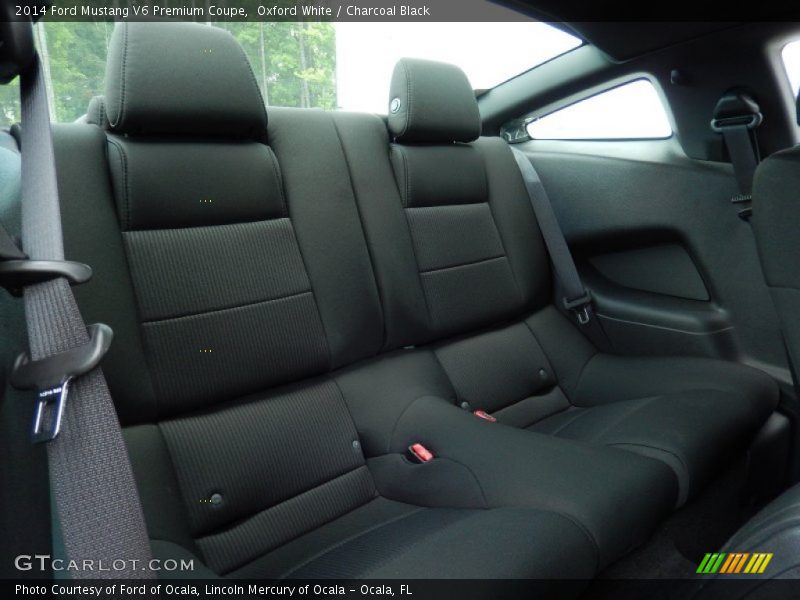 Oxford White / Charcoal Black 2014 Ford Mustang V6 Premium Coupe