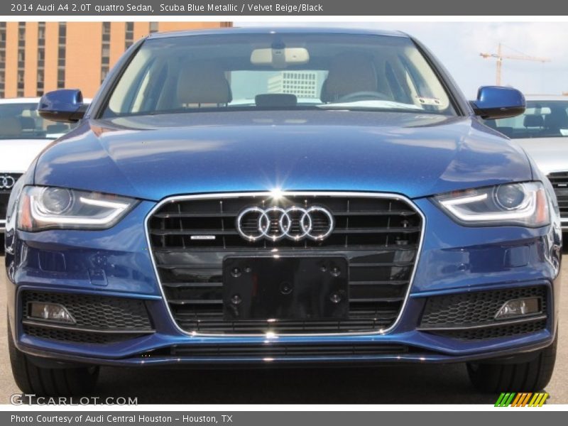 Scuba Blue Metallic / Velvet Beige/Black 2014 Audi A4 2.0T quattro Sedan
