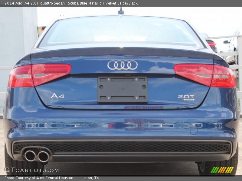 Scuba Blue Metallic / Velvet Beige/Black 2014 Audi A4 2.0T quattro Sedan