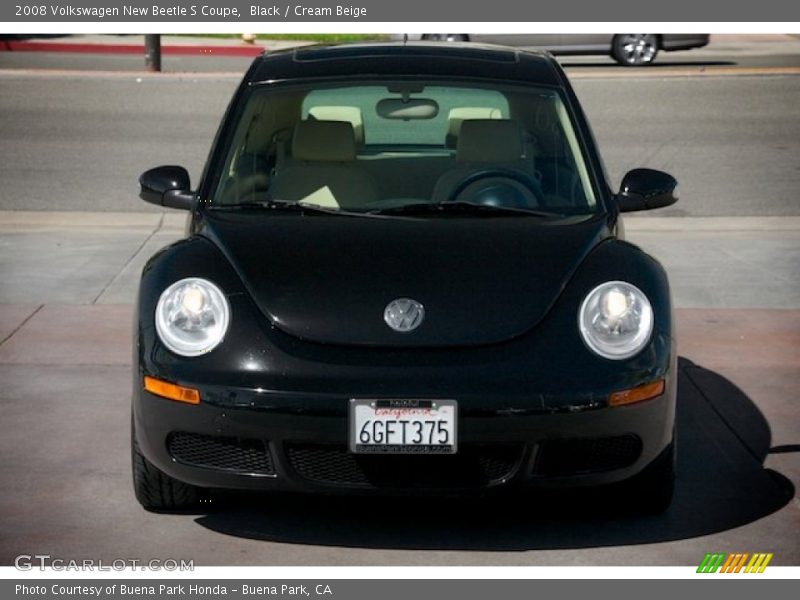 Black / Cream Beige 2008 Volkswagen New Beetle S Coupe
