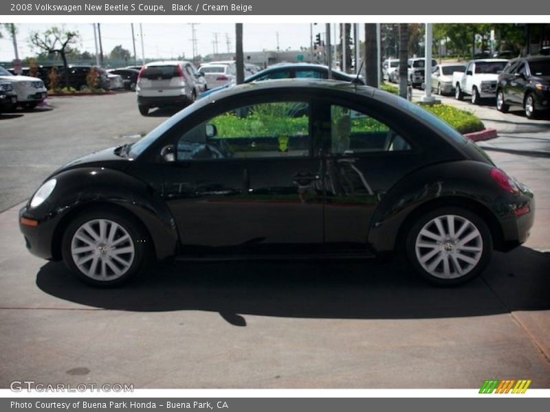 Black / Cream Beige 2008 Volkswagen New Beetle S Coupe