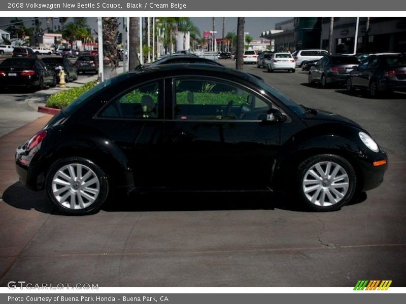 Black / Cream Beige 2008 Volkswagen New Beetle S Coupe