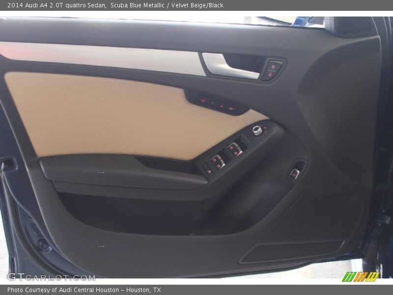 Scuba Blue Metallic / Velvet Beige/Black 2014 Audi A4 2.0T quattro Sedan