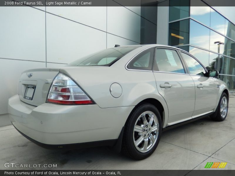 Light Sage Metallic / Camel 2008 Ford Taurus SEL