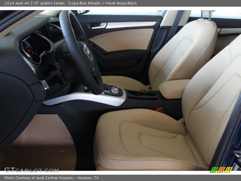 Scuba Blue Metallic / Velvet Beige/Black 2014 Audi A4 2.0T quattro Sedan