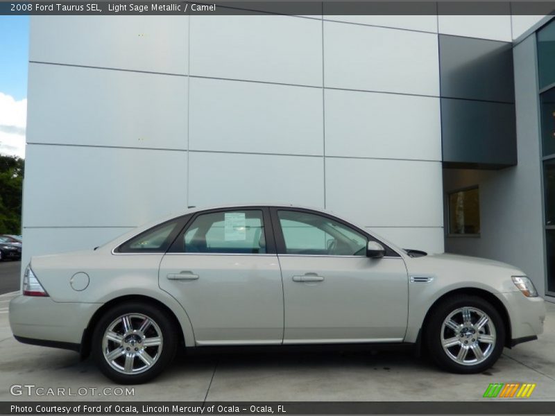 Light Sage Metallic / Camel 2008 Ford Taurus SEL