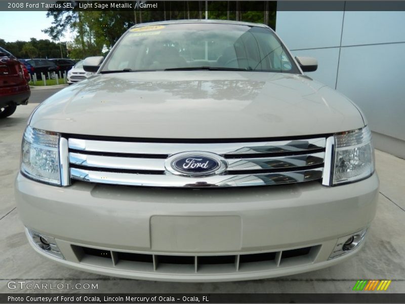 Light Sage Metallic / Camel 2008 Ford Taurus SEL