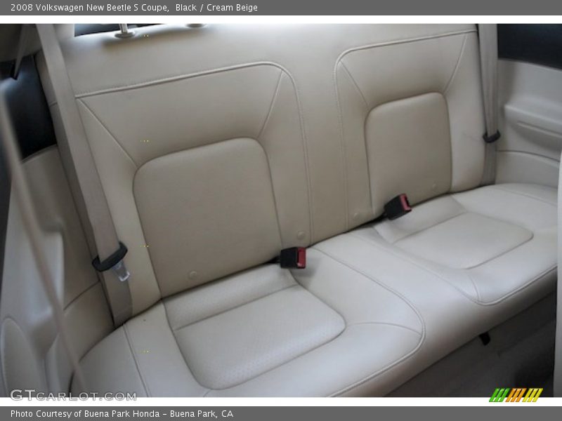 Black / Cream Beige 2008 Volkswagen New Beetle S Coupe
