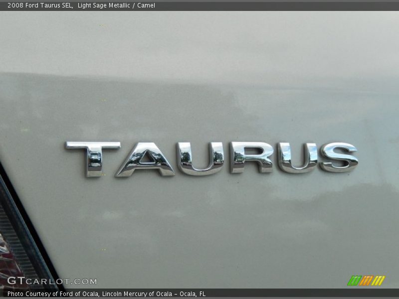 Light Sage Metallic / Camel 2008 Ford Taurus SEL