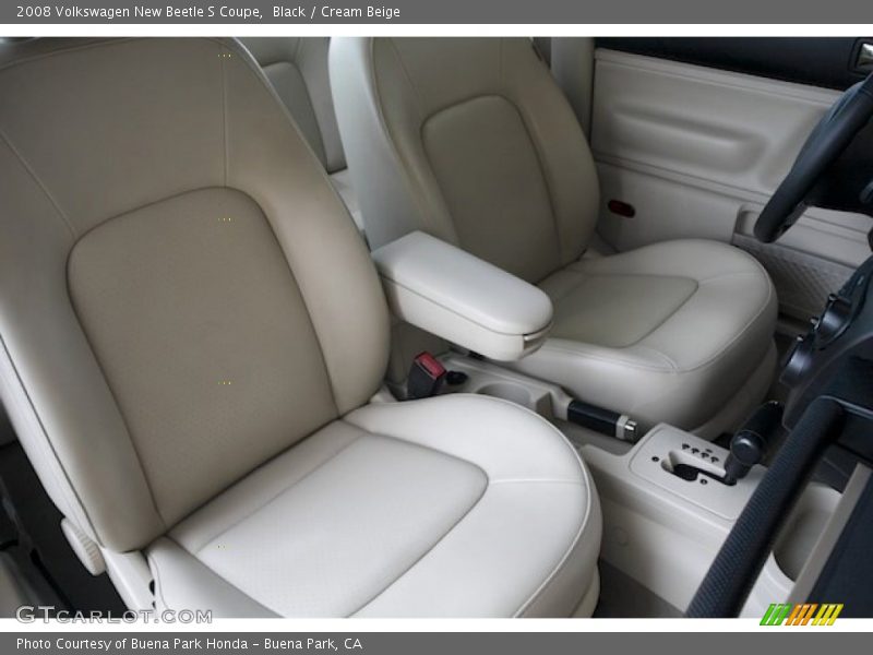 Black / Cream Beige 2008 Volkswagen New Beetle S Coupe