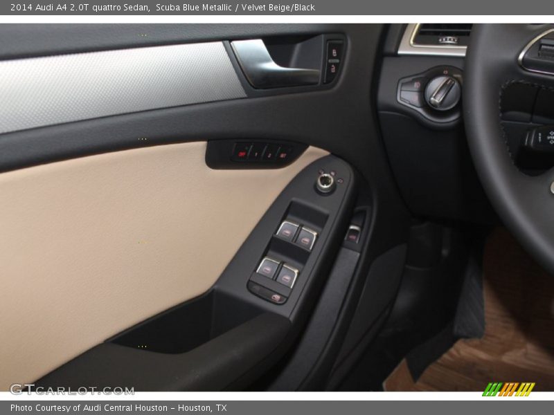 Scuba Blue Metallic / Velvet Beige/Black 2014 Audi A4 2.0T quattro Sedan