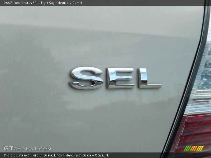 Light Sage Metallic / Camel 2008 Ford Taurus SEL