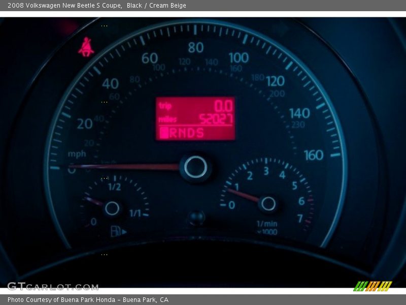 Black / Cream Beige 2008 Volkswagen New Beetle S Coupe