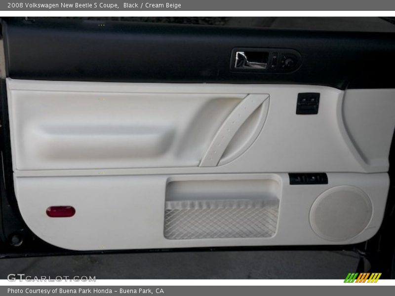 Black / Cream Beige 2008 Volkswagen New Beetle S Coupe