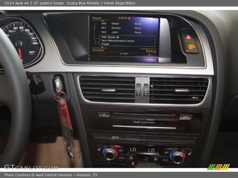 Scuba Blue Metallic / Velvet Beige/Black 2014 Audi A4 2.0T quattro Sedan