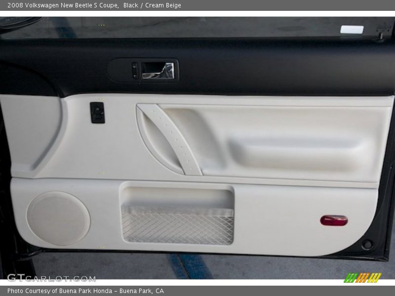 Black / Cream Beige 2008 Volkswagen New Beetle S Coupe