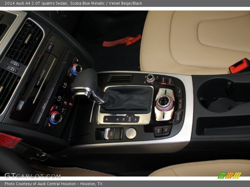 Scuba Blue Metallic / Velvet Beige/Black 2014 Audi A4 2.0T quattro Sedan