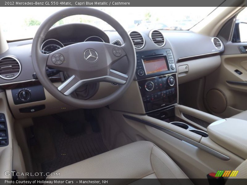 Capri Blue Metallic / Cashmere 2012 Mercedes-Benz GL 550 4Matic