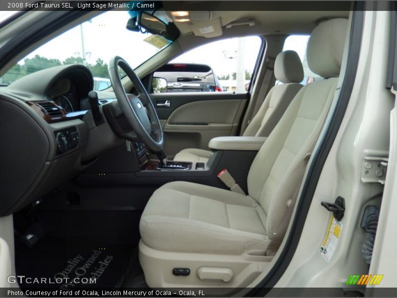 Light Sage Metallic / Camel 2008 Ford Taurus SEL