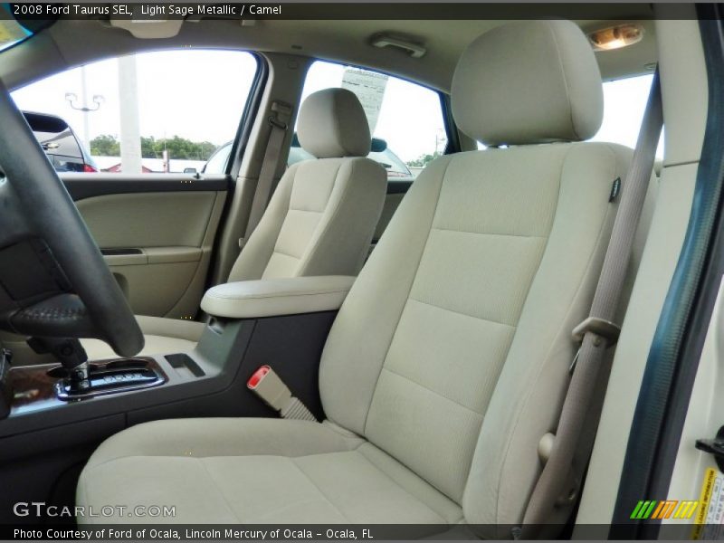 Light Sage Metallic / Camel 2008 Ford Taurus SEL
