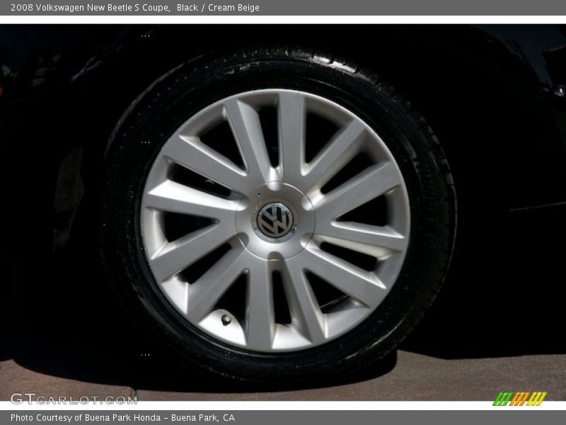 Black / Cream Beige 2008 Volkswagen New Beetle S Coupe