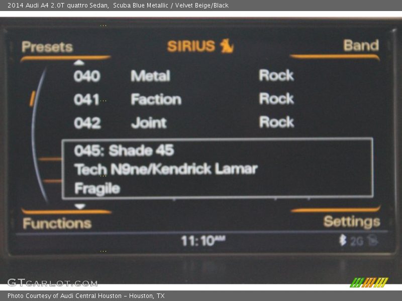 Scuba Blue Metallic / Velvet Beige/Black 2014 Audi A4 2.0T quattro Sedan