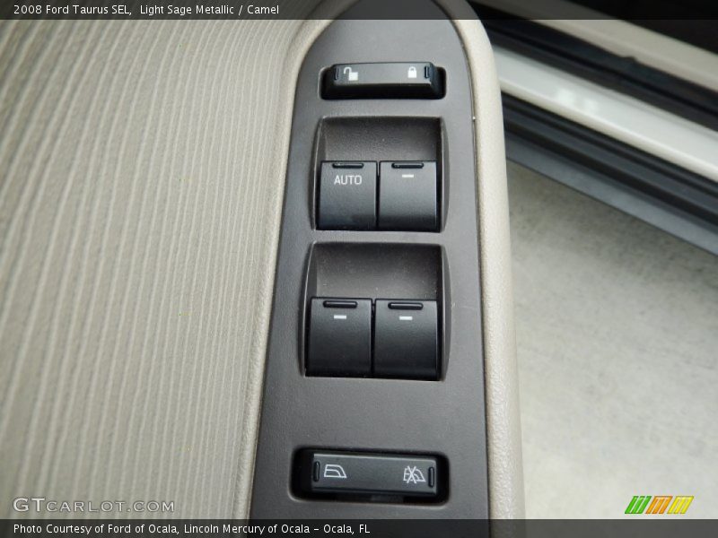 Light Sage Metallic / Camel 2008 Ford Taurus SEL