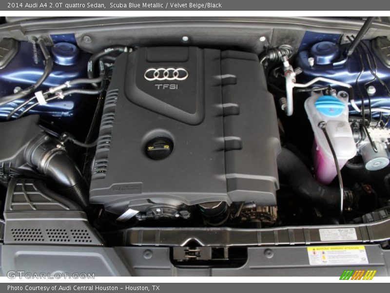 Scuba Blue Metallic / Velvet Beige/Black 2014 Audi A4 2.0T quattro Sedan