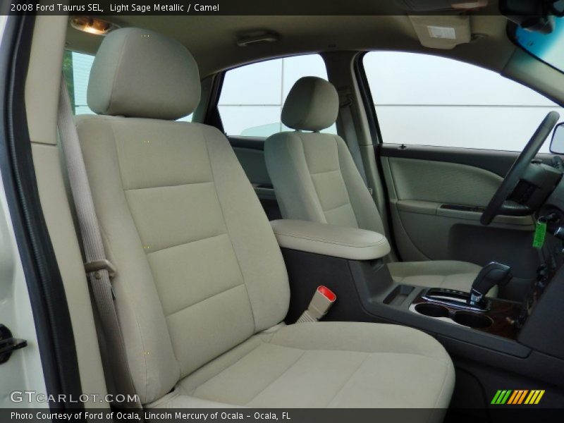 Light Sage Metallic / Camel 2008 Ford Taurus SEL