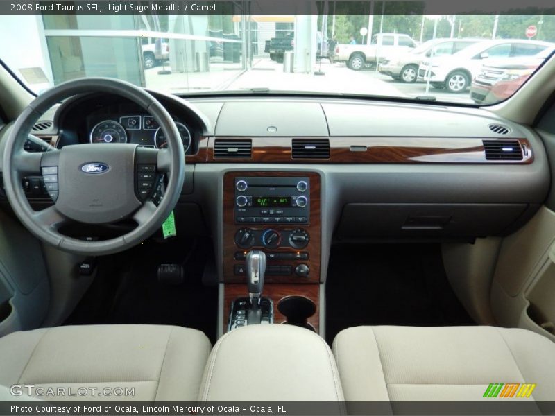 Light Sage Metallic / Camel 2008 Ford Taurus SEL