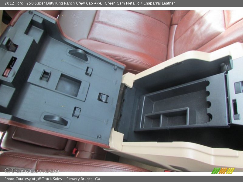 Green Gem Metallic / Chaparral Leather 2012 Ford F250 Super Duty King Ranch Crew Cab 4x4