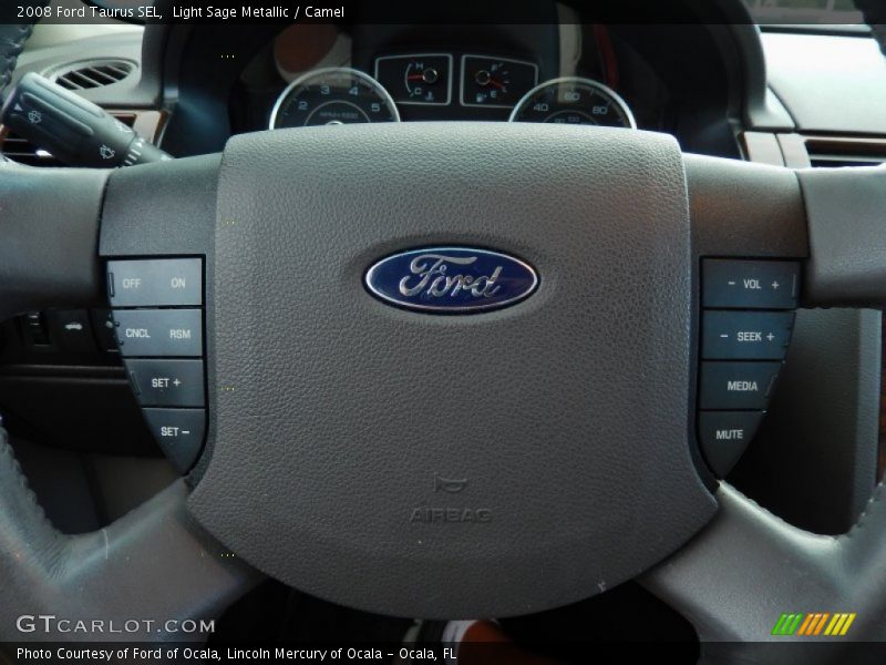 Light Sage Metallic / Camel 2008 Ford Taurus SEL