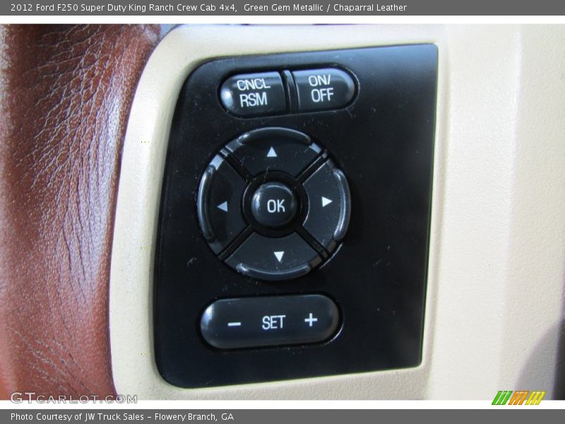 Green Gem Metallic / Chaparral Leather 2012 Ford F250 Super Duty King Ranch Crew Cab 4x4