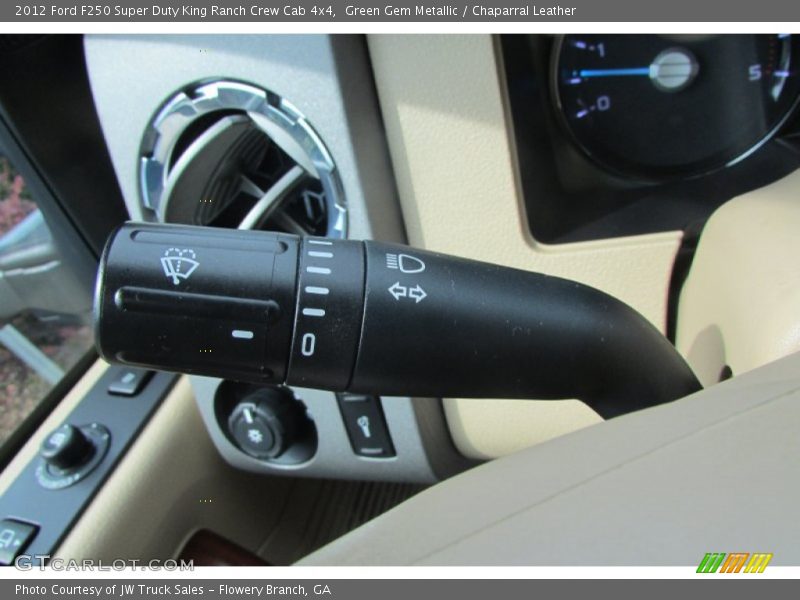 Green Gem Metallic / Chaparral Leather 2012 Ford F250 Super Duty King Ranch Crew Cab 4x4