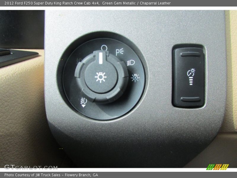 Green Gem Metallic / Chaparral Leather 2012 Ford F250 Super Duty King Ranch Crew Cab 4x4