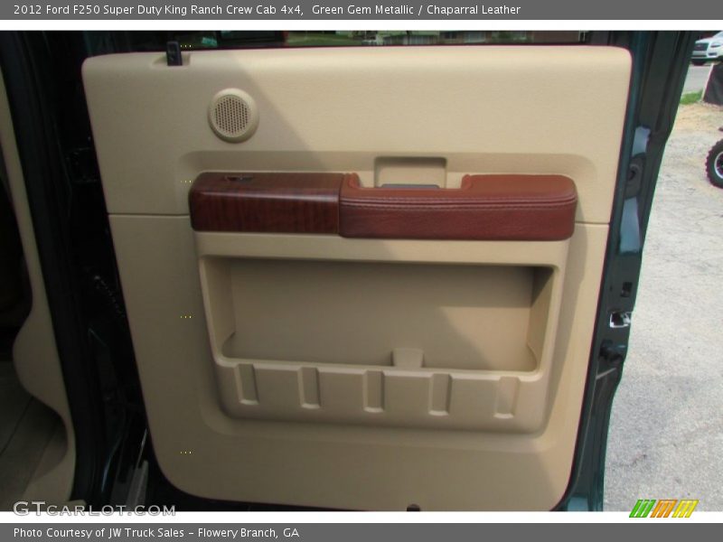 Green Gem Metallic / Chaparral Leather 2012 Ford F250 Super Duty King Ranch Crew Cab 4x4