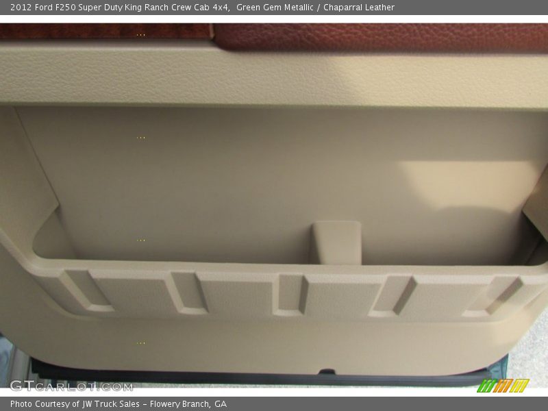 Green Gem Metallic / Chaparral Leather 2012 Ford F250 Super Duty King Ranch Crew Cab 4x4